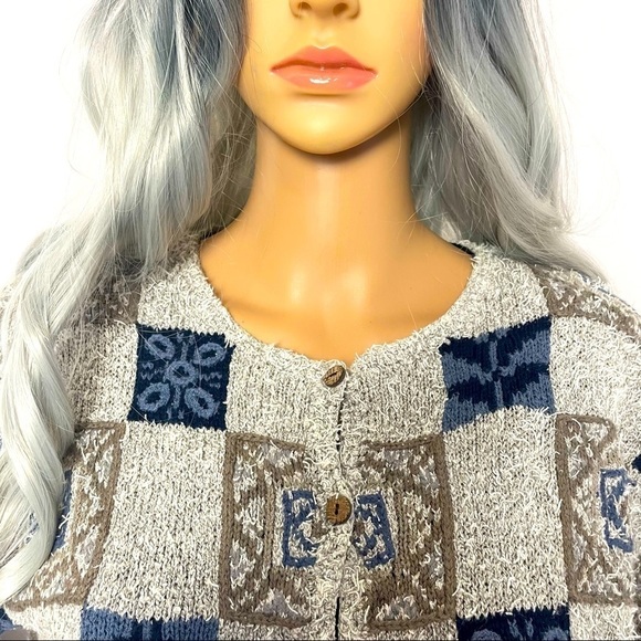 Portraits by Northern Isles Embroidered Cardigan - M (Fits Like L) - Picture 2 of 13